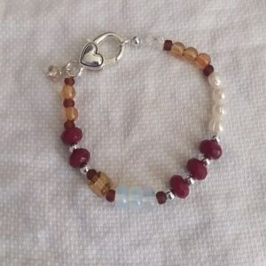 Sundance inspired semiprecious stone bracelet